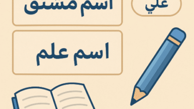 أنواع الأسماء في اللغة العربية