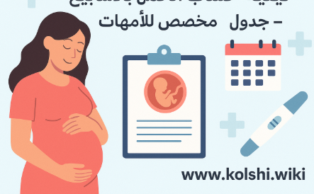 حاسبة الحمل بالأشهر والأسابيع